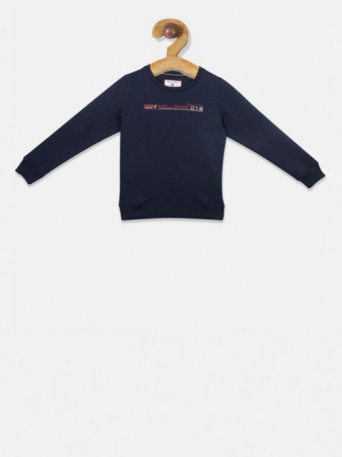 

Monte Carlo Boys Navy Blue & Red Printed Sweatshirt