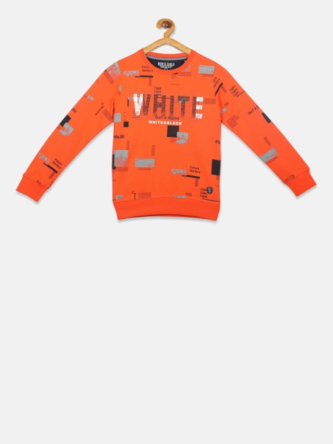 

Monte Carlo Boys Orange Printed Sweatshirt