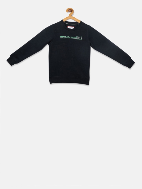 

Monte Carlo Boys Black & Green Printed Sweatshirt