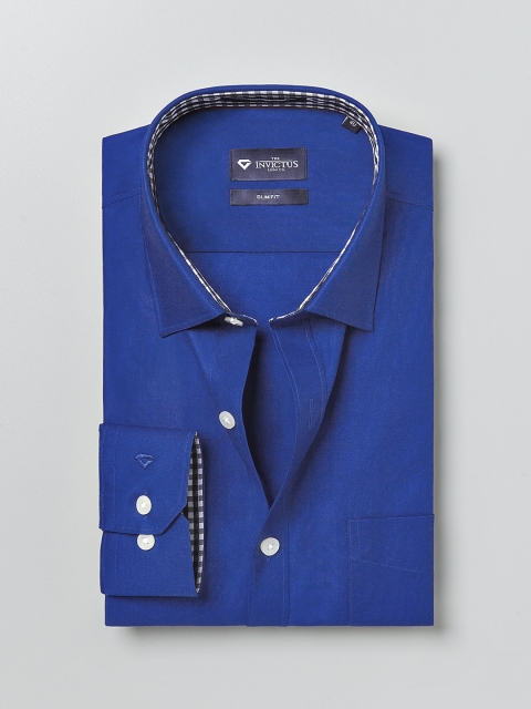 

INVICTUS Blue Slim Fit Formal Shirt