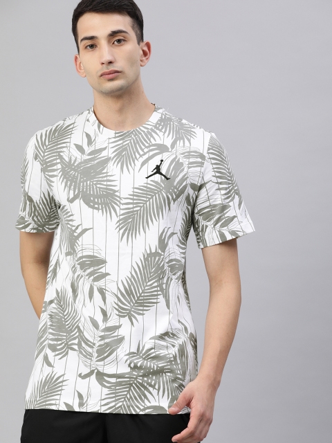 

Nike Men White & Grey Printed REMASTERED SS Round Neck T-shirt