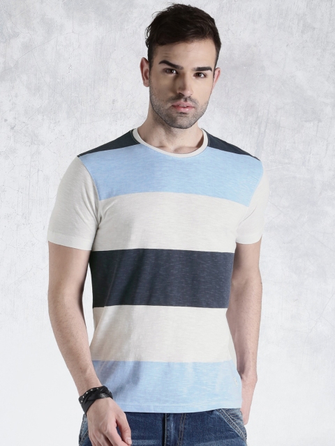 

Roadster Blue & White Striped T-shirt