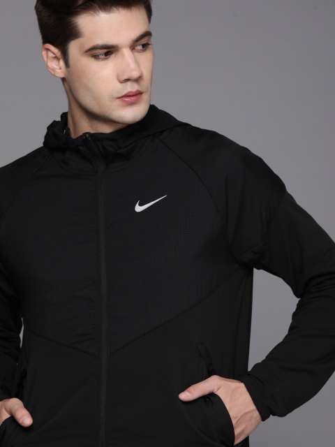

Nike Men Black AS M NK ESSNTL TF Running Sporty Jacket