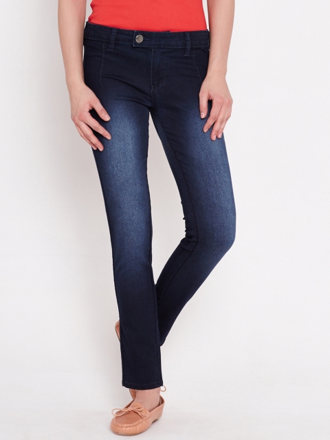 

American Swan Navy Washed Slim Jeans, Navy blue