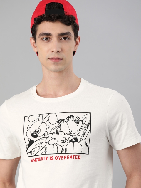 

Kook N Keech Batman Men White Printed Pure Cotton T-shirt