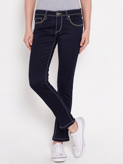 

American Swan Navy Slim Ankle-Length Jeans, Navy blue