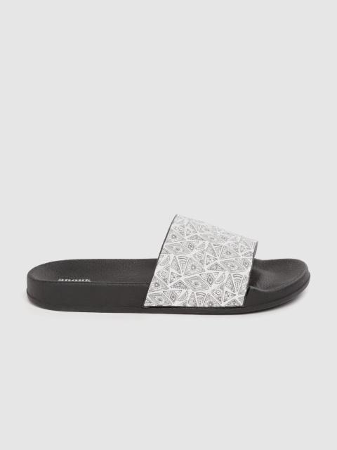 

Anouk Women White & Black Tribal Print Sliders