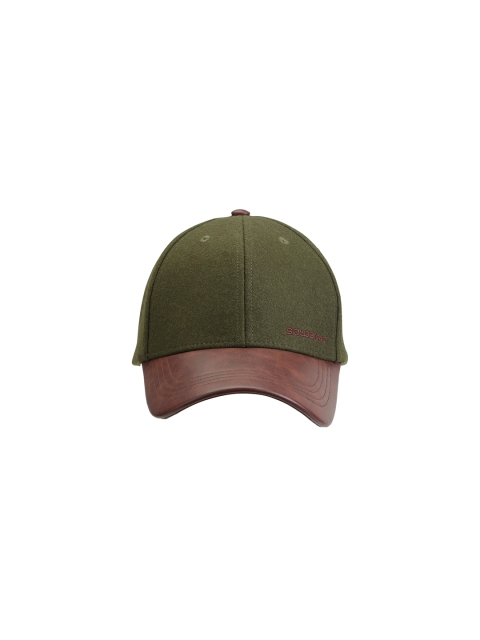 

SOLOGNAC By Decathlon Unisex Olive Green & Brown Colourblocked Snapback Cap