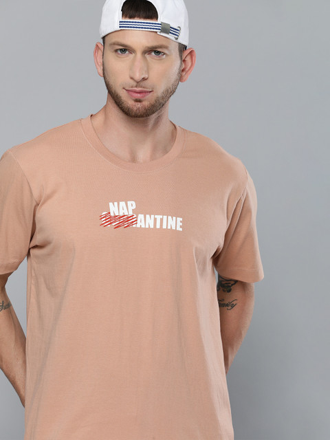 

Kook N Keech Men Pink Printed Round Neck T-shirt