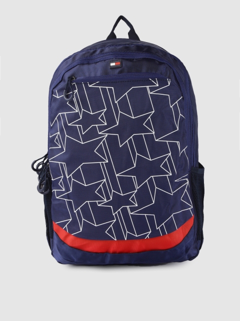 

Tommy Hilfiger Unisex Navy Blue Graphic Backpack