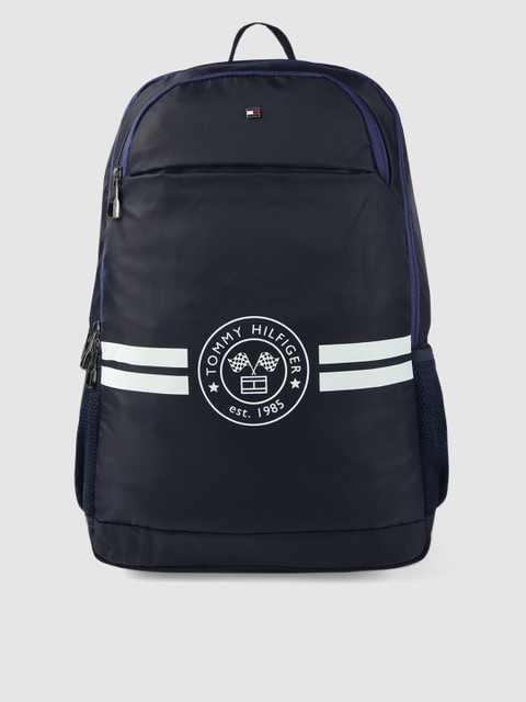 

Tommy Hilfiger Unisex Navy Blue Brand Logo Backpack