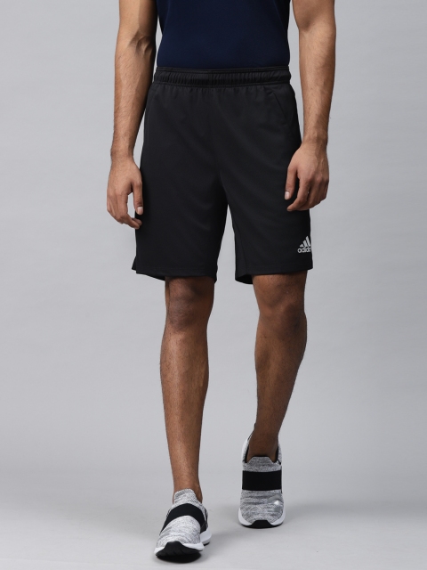 

ADIDAS Men Black Solid Designed2Move All Set 9-Inch Training Shorts