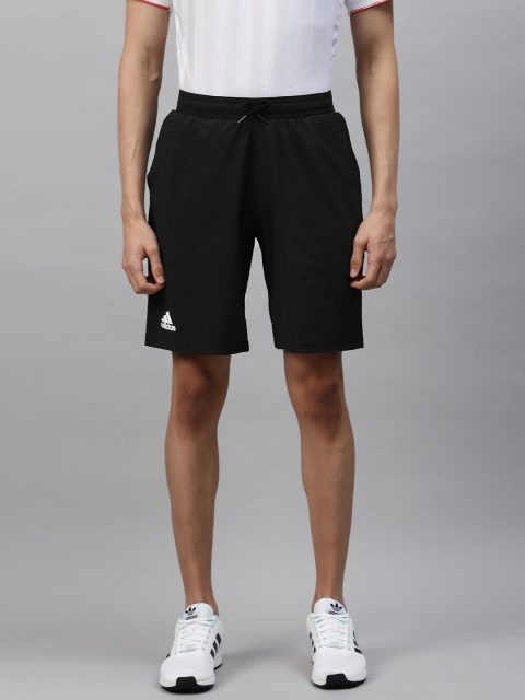 

ADIDAS Men Black Solid Tennis Club SW 9-Inch Shorts