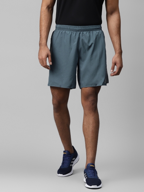

ADIDAS Men Teal Blue Solid Running Saturday Shorts