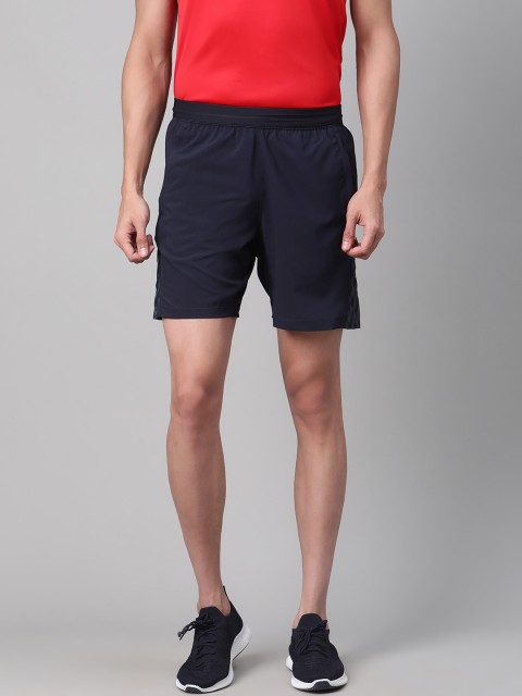 

ADIDAS Men Navy Blue Solid Aeroready 3-Striped Training Shorts