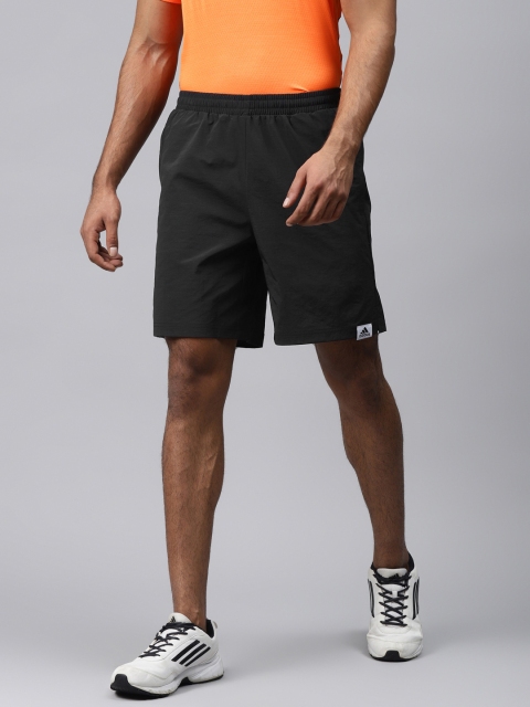 

ADIDAS Men Black Solid Slim Fit Sport Inspired Brilliant Basics Shorts