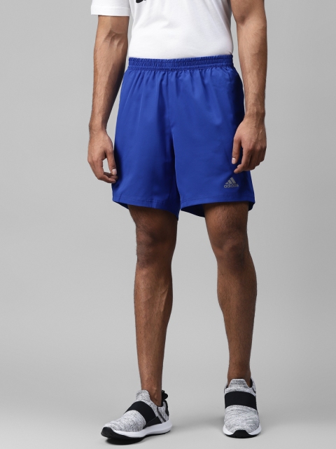 

ADIDAS Men Blue Solid Run It Shorts