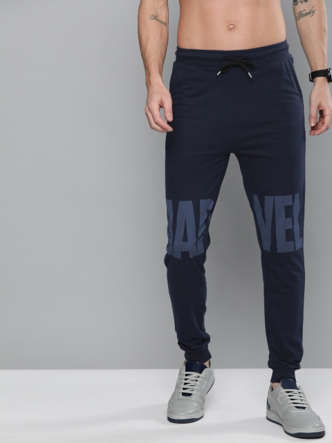 

Kook N Keech Marvel Men Navy Blue Straight Fit Printed Joggers