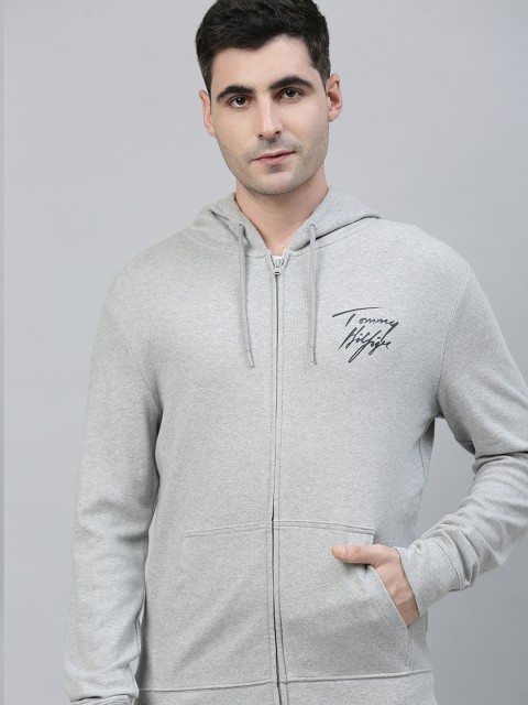 

Tommy Hilfiger Men Grey Solid Sweatshirt