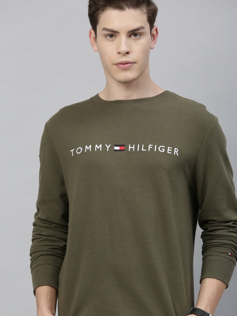 

Tommy Hilfiger Men Brown Solid Sweatshirt