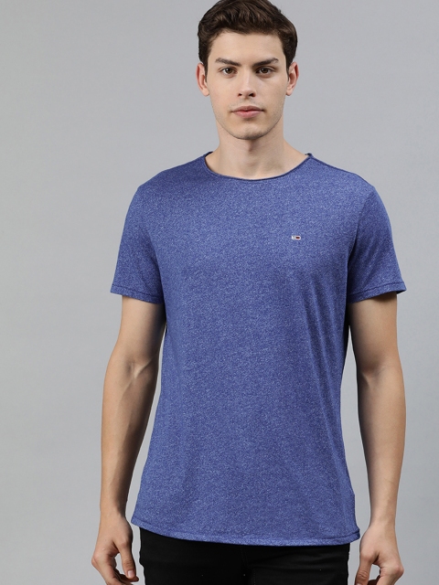 

Tommy Hilfiger Men Blue Solid Round Neck T-shirt