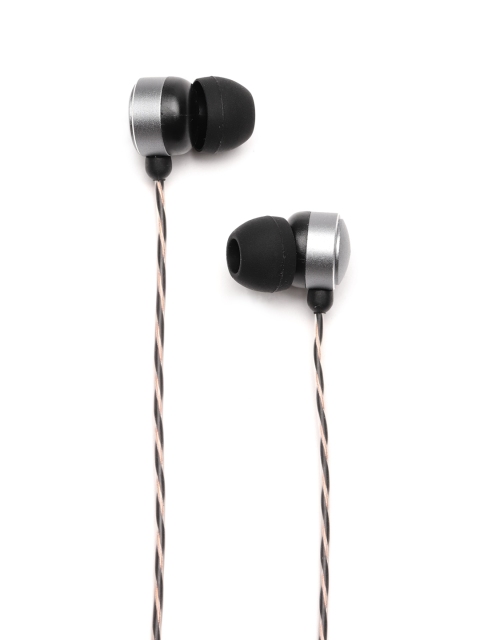 

molife Tune 300 Black & Gold-Toned In-Ear Wired Earphones