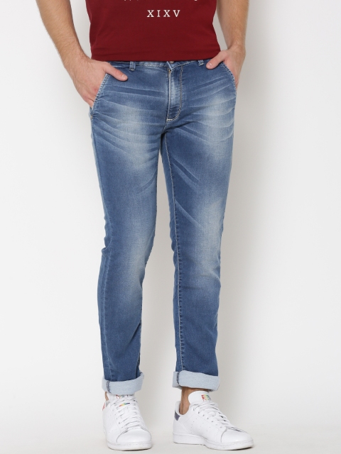 

SPYKAR Blue Rover Washed Slim Stretchable Jeans