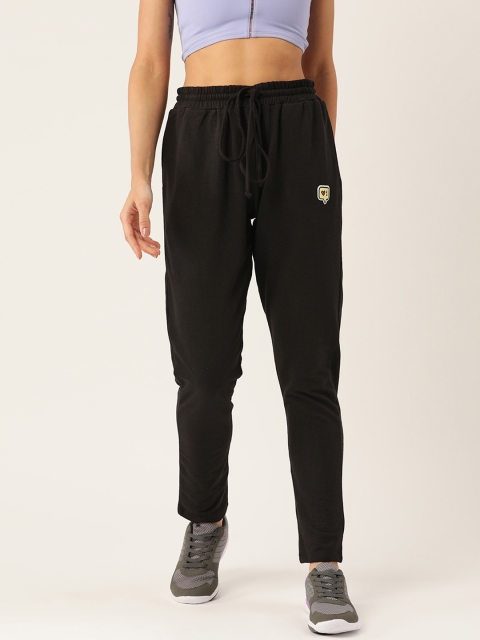 

DressBerry Women Black Solid Track Pants