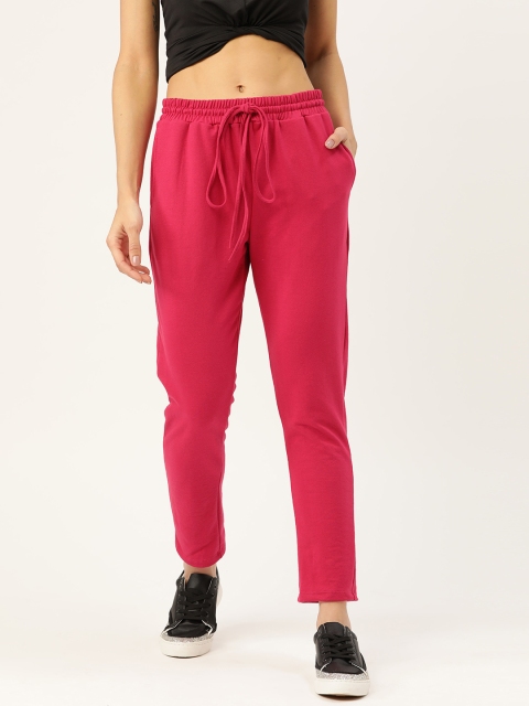 

DressBerry Women Pink Solid Track Pants