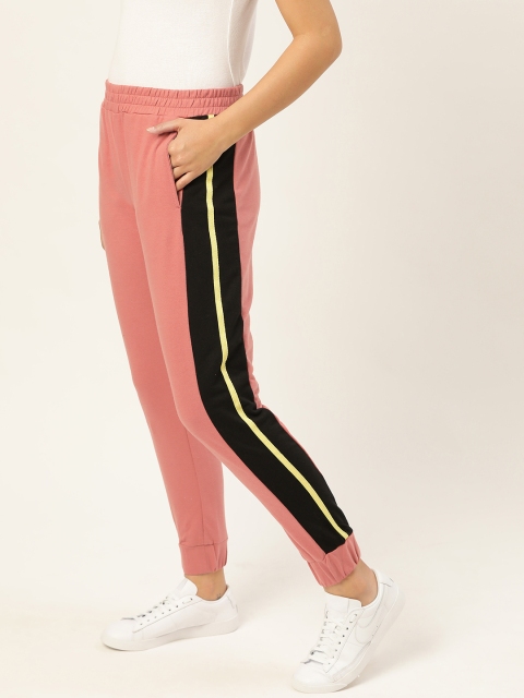 

DressBerry Women Dusty Pink Straight Fit Solid Joggers