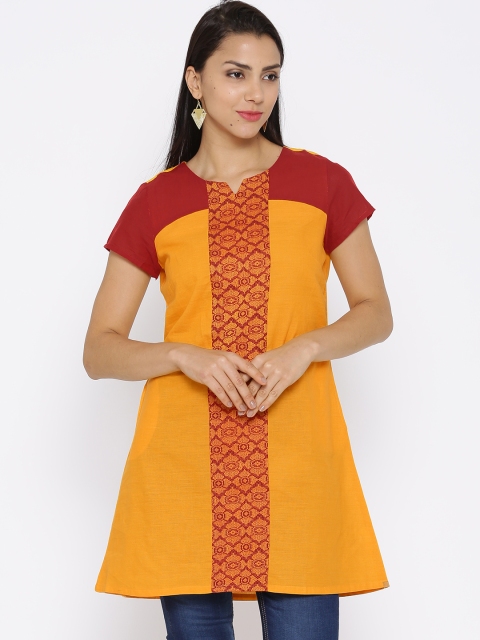 

Aurelia Yellow A-Line Kurta