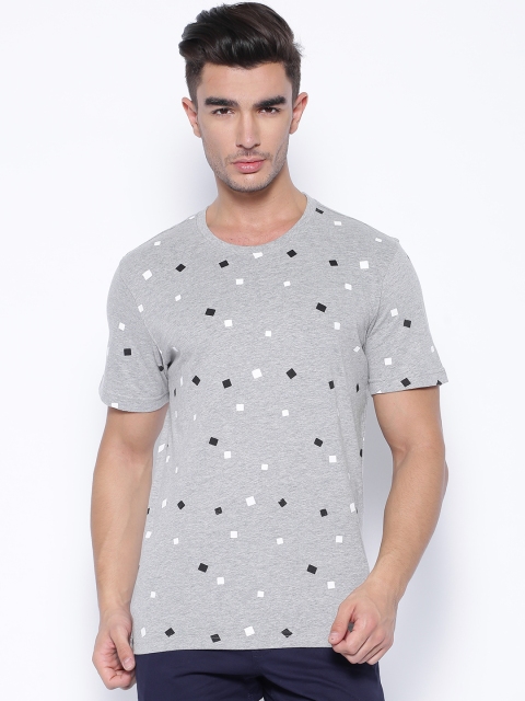

Parx Grey Melange Printed T-shirt