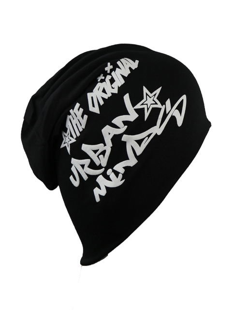 

Bunnywave Unisex Black & White Printed Beanie