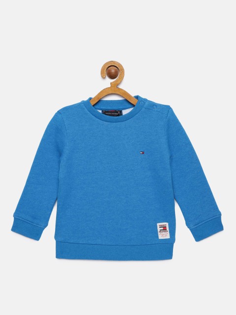 

Tommy Hilfiger Boys Blue Solid Sweatshirt