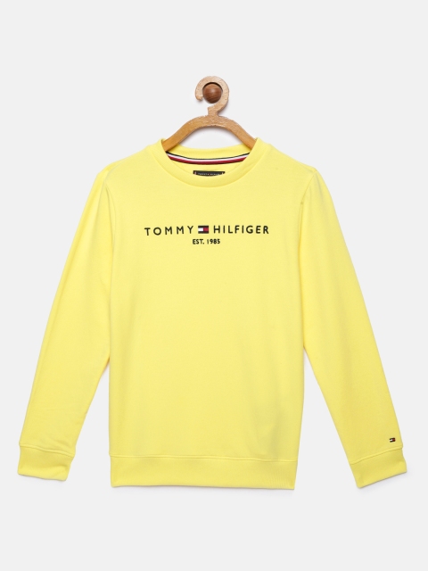 

Tommy Hilfiger Boys Yellow Solid Sweatshirt