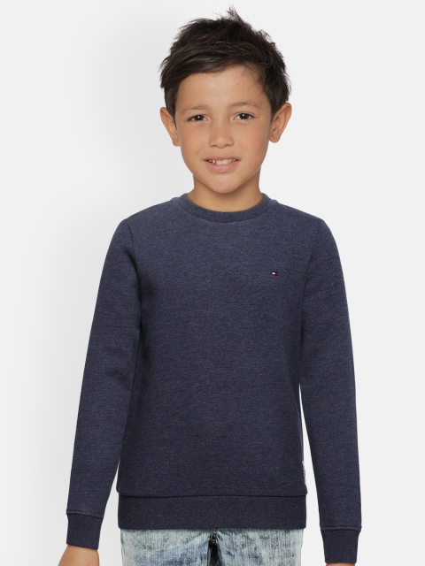 

Tommy Hilfiger Boys Navy Blue Solid Pullover