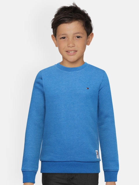 

Tommy Hilfiger Boys Blue Solid Sweatshirt
