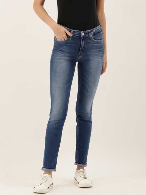 

Calvin Klein Jeans Women Blue Skinny Fit Mid-Rise Clean Look Stretchable Jeans