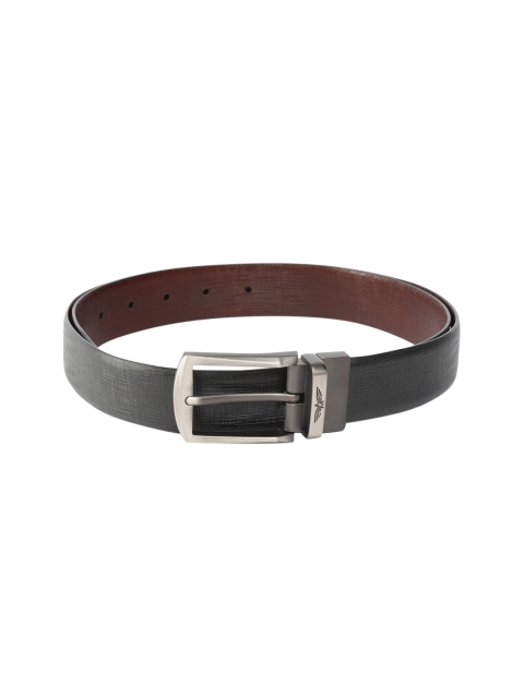 

Park Avenue Men Black Solid Reversible Leather Belt