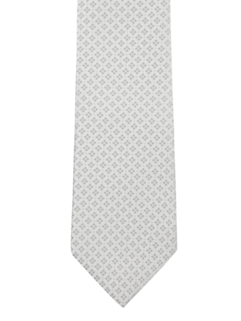

Park Avenue Men Off-White & Grey Woven Design Symphony Broad Tie