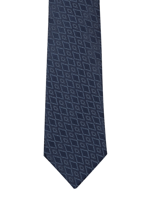 

Park Avenue Men Navy Blue Woven Design Broad Tie