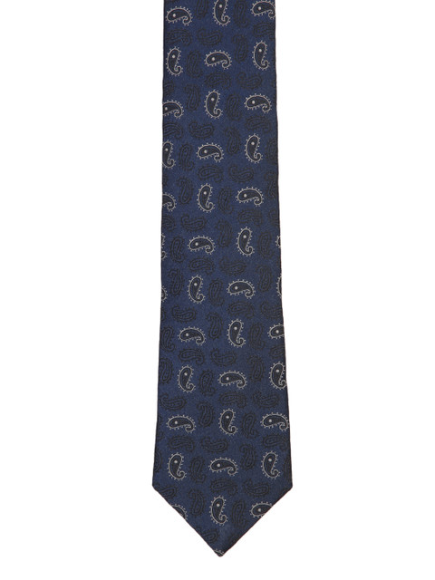

Park Avenue Navy Blue Woven Design Broad Tie