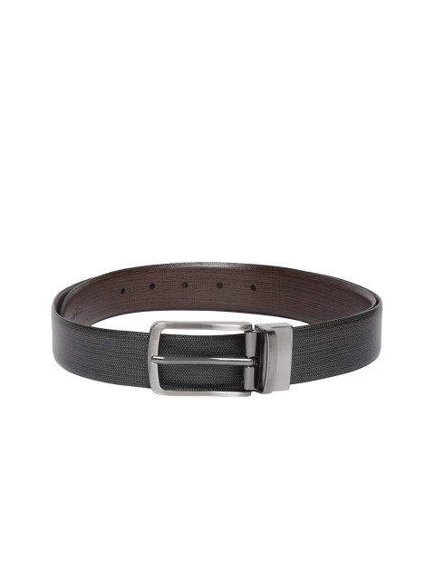 

Park Avenue Men Black & Brown Textured Reversible Leather Belt