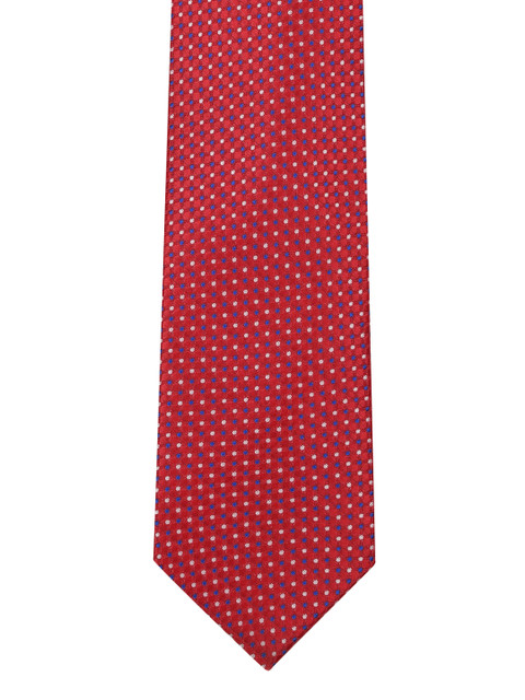 

Park Avenue Red Woven Design Broad Tie