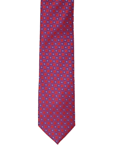 

Park Avenue Men Red Woven Design Broad Tie