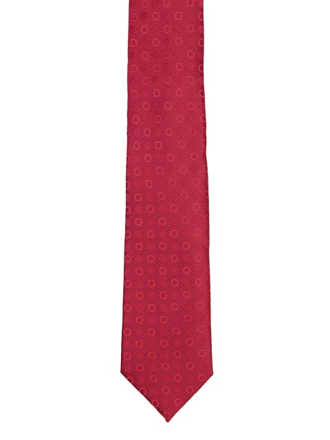 

Park Avenue Red Woven Design Broad Tie