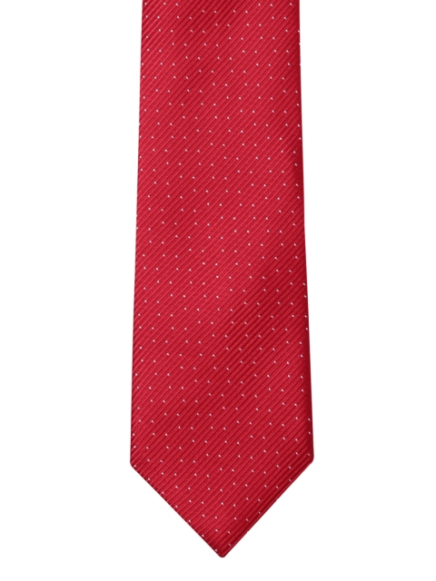 

Park Avenue Red Woven Design Broad Tie