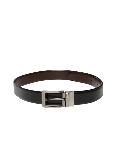 

Park Avenue Men Black Solid Leather Reversible Belt