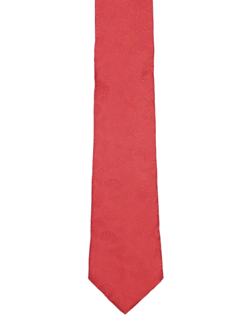 

Park Avenue Red Woven Design Broad Tie