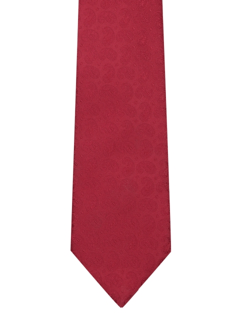 

Park Avenue Red Woven Design Broad Tie